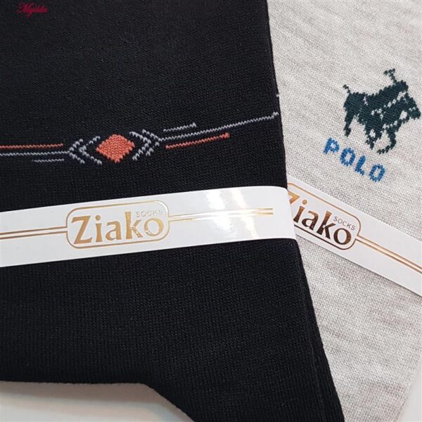 جوراب ساق بلند مردانه ضیاکو ترنج مدل پنبه ای کد 5182-4002-2 بسته 2 عددی