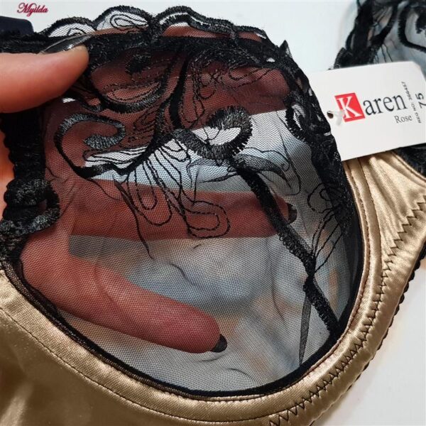 ست شورت و سوتین زنانه کارنا رز مدل فنردار کد 1035 رنگ طلایی