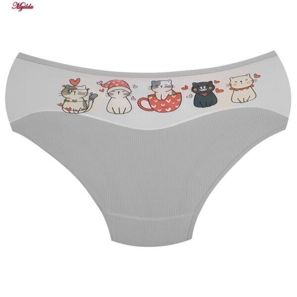 ست شورت و نیم تنه دخترانه ماییلدا مدل پددار گربه و فنجان کد 5164-4 رنگ طوسی