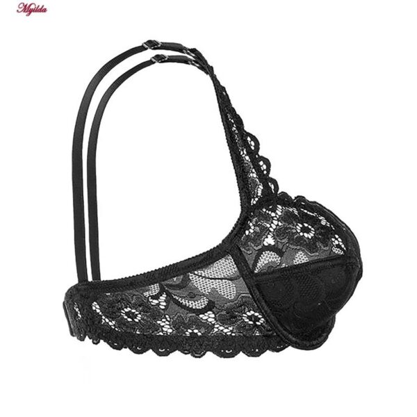 سوتین زنانه لین مدل فنردار کد 4680-415 رنگ مشکی