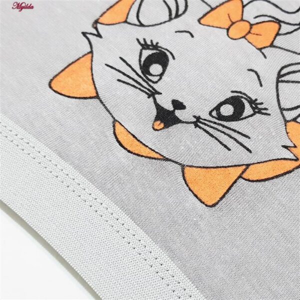 نیم تنه دخترانه ماییلدا مدل گربه خندان کد 5176-2 بسته 3 عددی