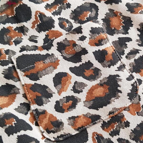 ست شومیز و شلوار زنانه لین مدل نخ پنبه پلنگی کد 5196-148