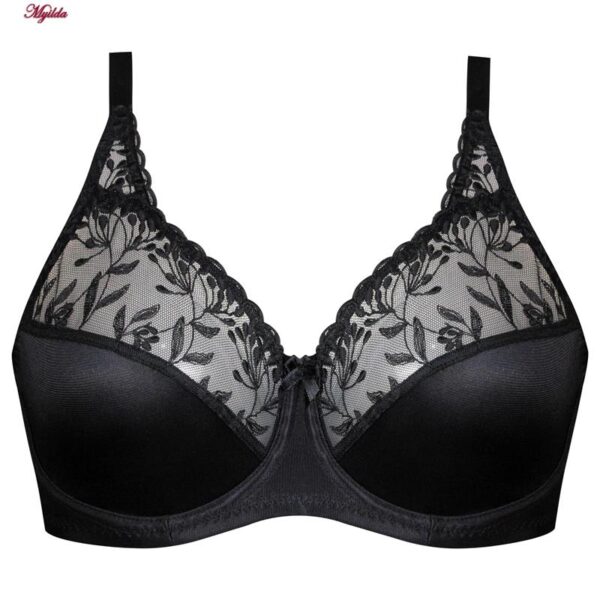 سوتین زنانه شاندرمن مدل فنردار مارانتا کد 5080-2280-04 رنگ مشکی