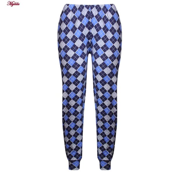 ست بلوز و شلوار زنانه لین مدل نخ پنبه کد 5196-157 رنگ آبی