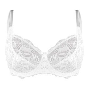 سوتین زنانه لین مدل فنردار کد 4680-511 رنگ سفید