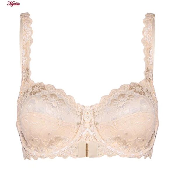 سوتین زنانه لین مدل فنردار کد 4680-415 رنگ کرم