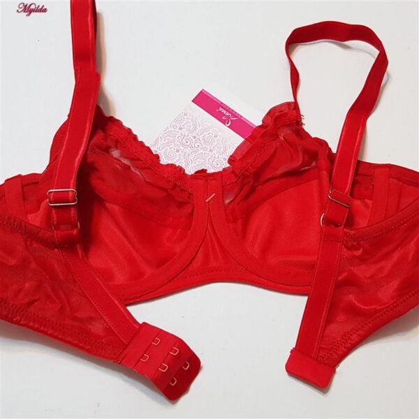 سوتین زنانه اما مدل فنردار کد 4930-4500 رنگ قرمز