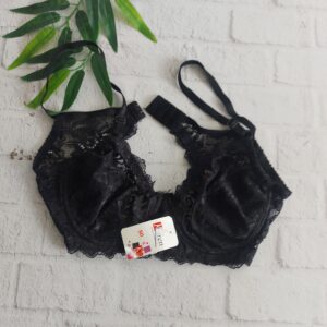 سوتین زنانه مشکی گیپوری کد R-738