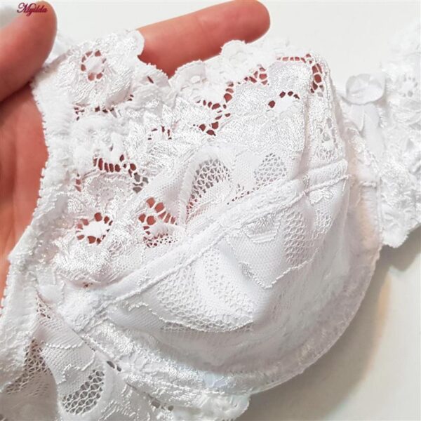 سوتین زنانه لین مدل فنردار کد 4680-415 رنگ سفید