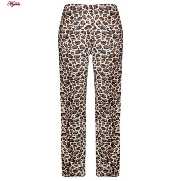 ست شومیز و شلوار زنانه لین مدل نخ پنبه پلنگی کد 5196-148