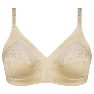 سوتین زنانه ماییلدا مدل بدون فنر سوزنی کد 5056 رنگ کرم