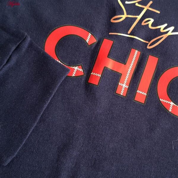 ست بلوز و شلوار زنانه لین مدل نخ پنبه کد 5196-209 رنگ سرمه ای