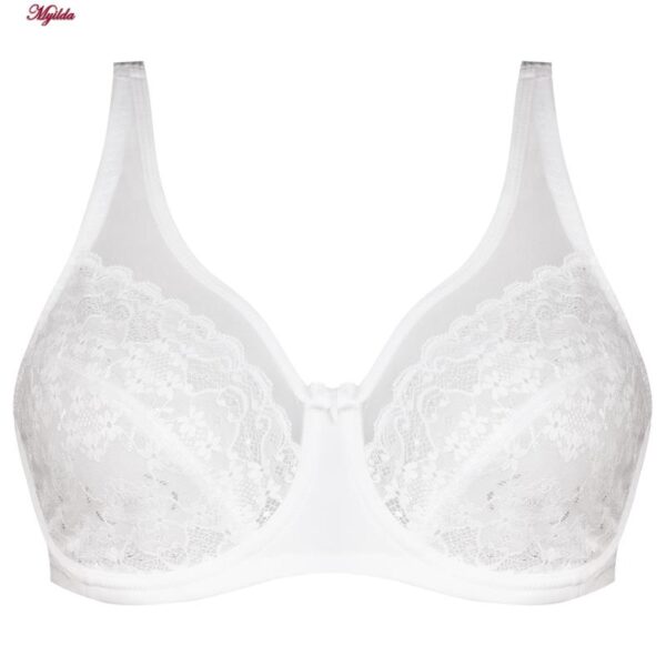 ست شورت و سوتین زنانه شاندرمن مدل فنردار گیپور گلدار کد 5080-2464-03 رنگ سفید