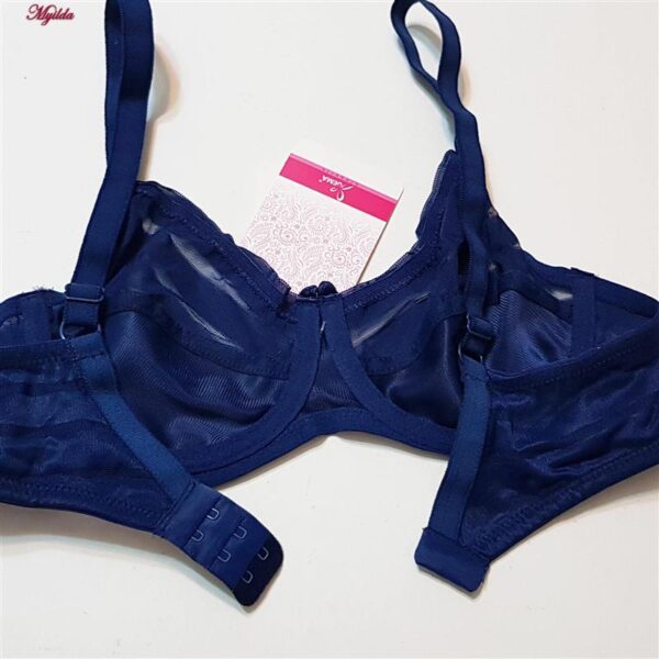 سوتین زنانه اما مدل فنردار کد 4930-4500 رنگ سرمه ای