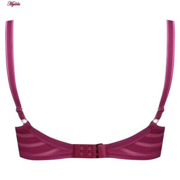 سوتین زنانه اما مدل فنردار کد 4930-4500 رنگ ارغوانی