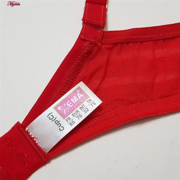 سوتین زنانه اما مدل فنردار کد 4930-4500 رنگ قرمز