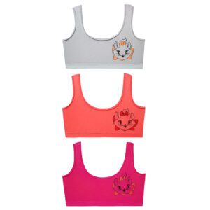 نیم تنه دخترانه ماییلدا مدل گربه خندان کد 5176-2 بسته 3 عددی