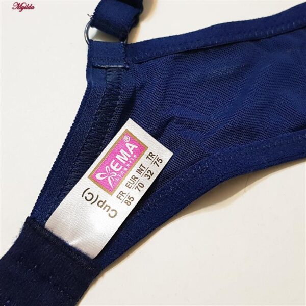 سوتین زنانه اما مدل فنردار کد 4930-4500 رنگ سرمه ای