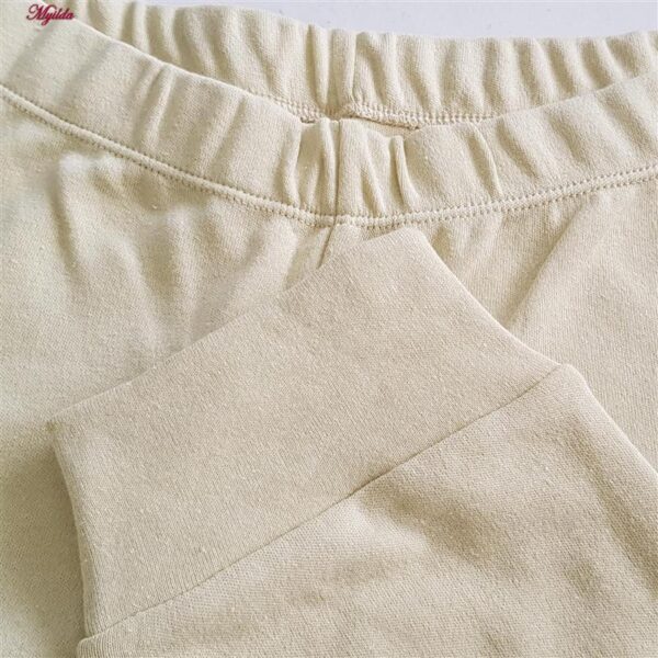 ست شومیز و شلوار زنانه لین مدل نخ پنبه جلو دکمه کد 5196-158 رنگ کرم