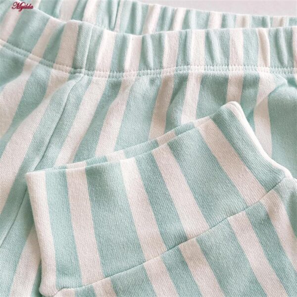 ست بلوز و شلوار زنانه لین مدل نخ پنبه کد 5196-154 رنگ سبز