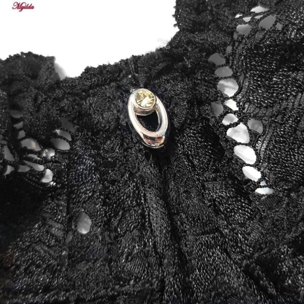 سوتین زنانه لین مدل فنردار کد 4680-415 رنگ مشکی