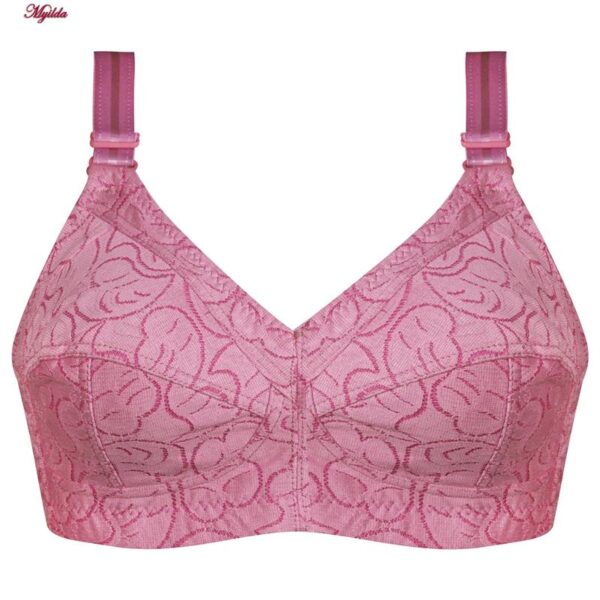 سوتین زنانه ماییلدا مدل بدون فنر کد 5053 رنگ صورتی