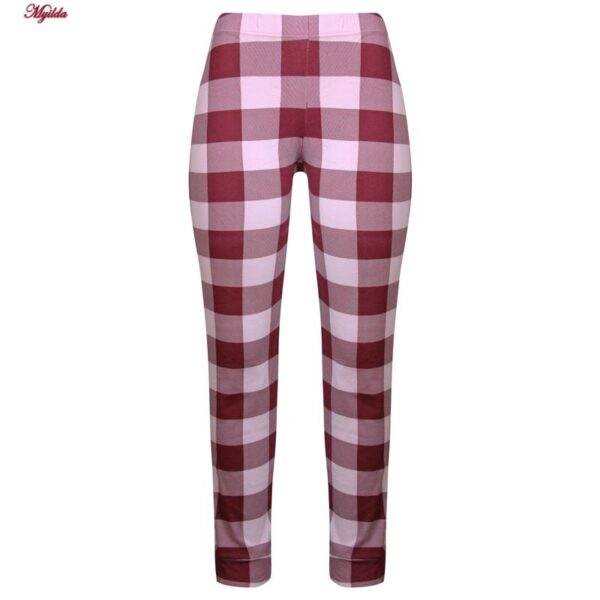 ست بلوز و شلوار زنانه لین مدل نخ پنبه کد 5196-149 رنگ زرشکی