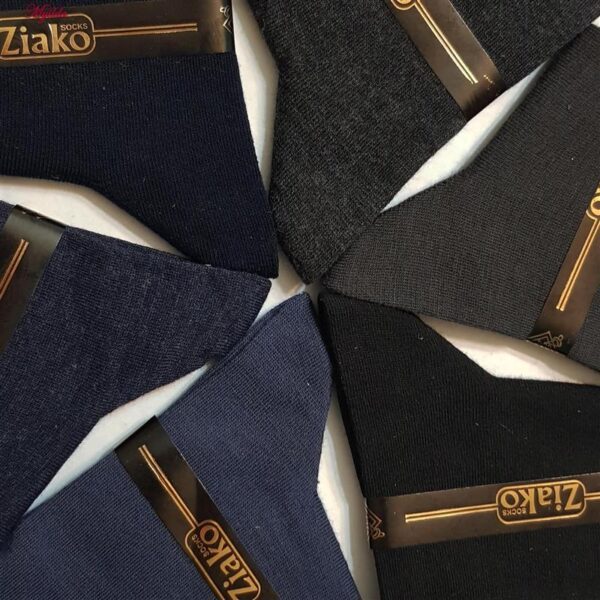 جوراب مردانه ضیاکو ترنج مدل پنبه ای جعبه دار بامبو کد 5199-961 بسته 6 عددی