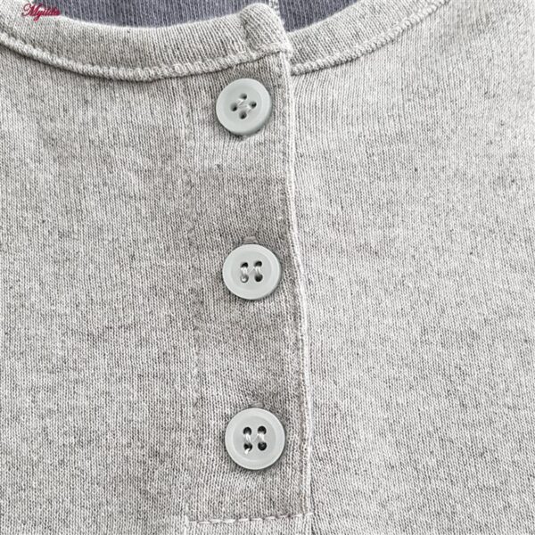 ست بلوز و شلوار زنانه لین مدل نخ پنبه کد 5196-209 رنگ طوسی