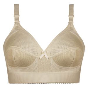 سوتین زنانه لین مدل بدون فنر کد 4680-412 رنگ کرم