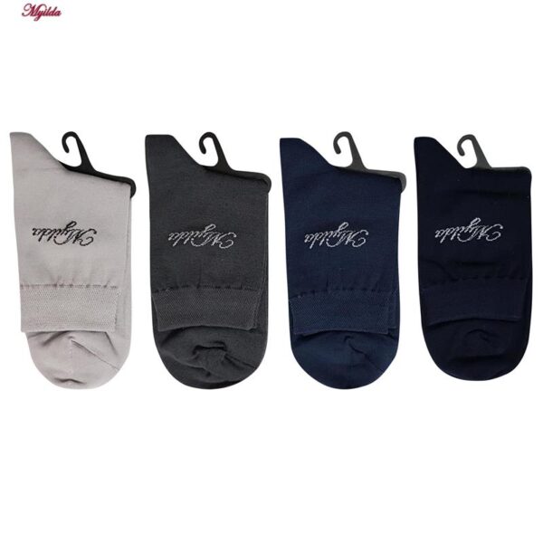 جوراب نیم ساق مردانه ماییلدا مدل پنبه کد 3630-182-4-2 بسته 4 عددی