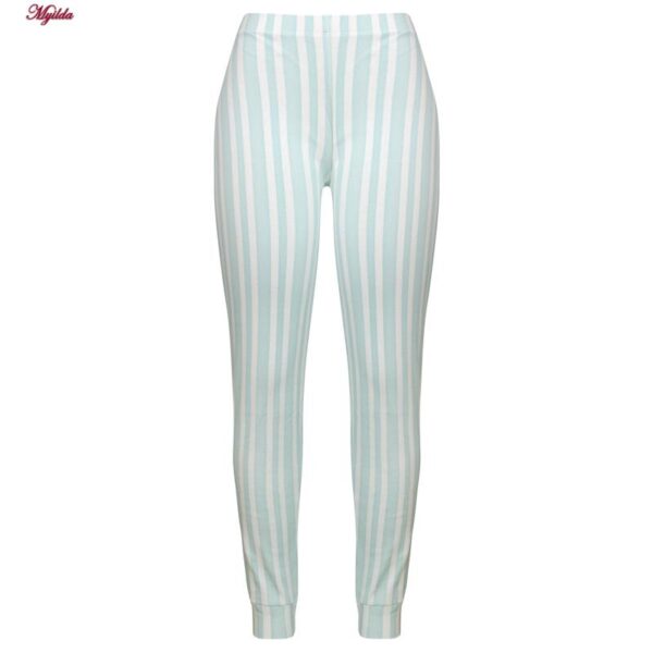 ست بلوز و شلوار زنانه لین مدل نخ پنبه کد 5196-154 رنگ سبز