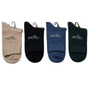 جوراب نیم ساق مردانه ماییلدا مدل پنبه کد 3630-182-1 بسته 4 عددی