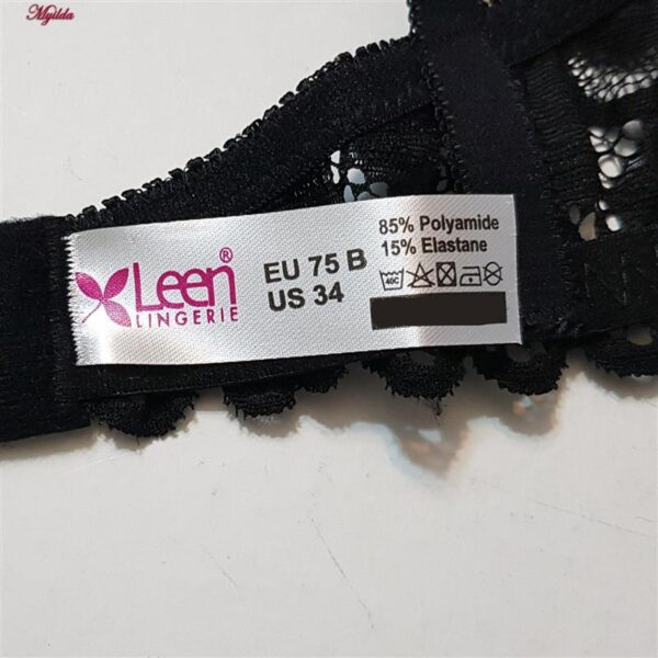 سوتین زنانه لین مدل فنردار کد 4680-415 رنگ مشکی