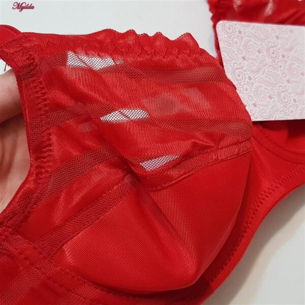 سوتین زنانه اما مدل فنردار کد 4930-4500 رنگ قرمز