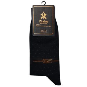 جوراب ساق بلند مردانه ضیاکو ترنج مدل پنبه ای خال خالی کد 5198-337-2