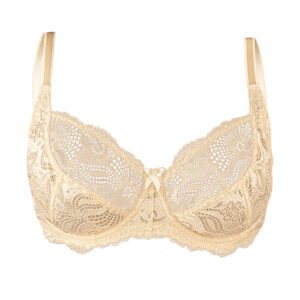 سوتین زنانه لین مدل فنردار کد 4680-511 رنگ کرم