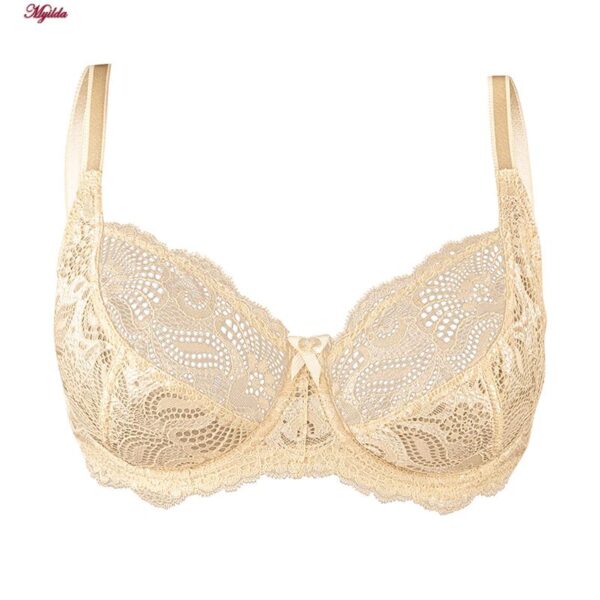 سوتین زنانه لین مدل فنردار کد 4680-511 رنگ کرم