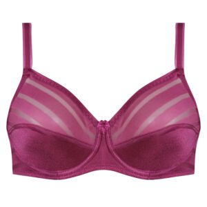 سوتین زنانه اما مدل فنردار کد 4930-4500 رنگ ارغوانی