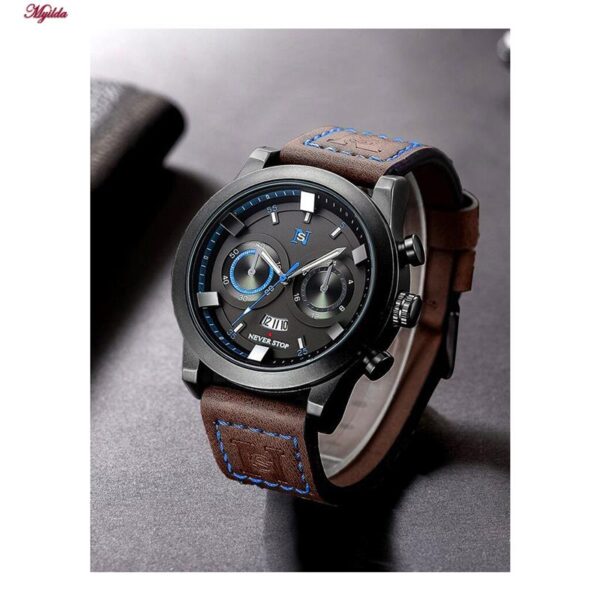 ساعت مچی عقربه‌ای مدل never stop کد 5186-1