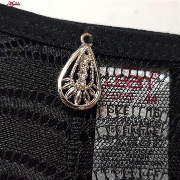 شورت زنانه لین مدل گیپوری کد 4681-717 رنگ مشکی