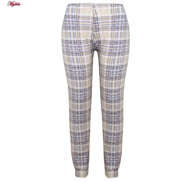 ست بلوز و شلوار زنانه لین مدل تدی نخ پنبه کد 5196-151 رنگ طوسی