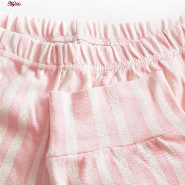 ست بلوز و شلوار زنانه لین مدل نخ پنبه کد 5196-154 رنگ صورتی