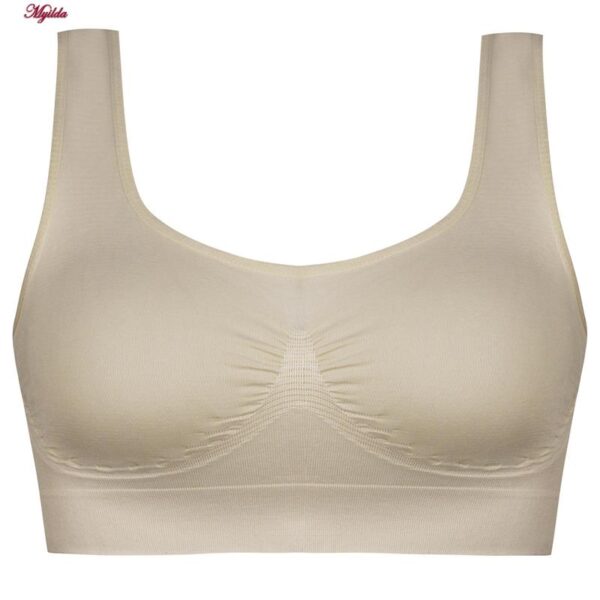 نیم تنه ورزشی زنانه ماییلدا مدل 5201 رنگ کرم