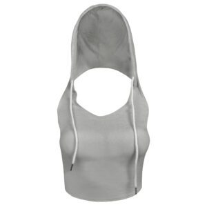 کراپ‌تاپ کلاه دار زنانه ماییلدا مدل 5260-259 رنگ طوسی