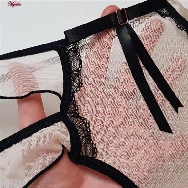 شورت زنانه ماییلدا مدل گیپور کد 5255-2250-3 رنگ کرم