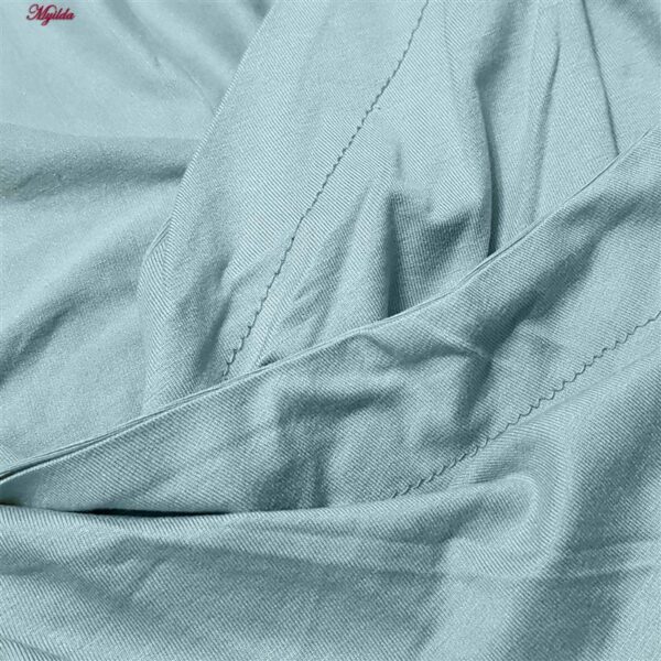 ست تی شرت و شلوارک ورزشی زنانه مدل 5223-697p رنگ آبی روشن