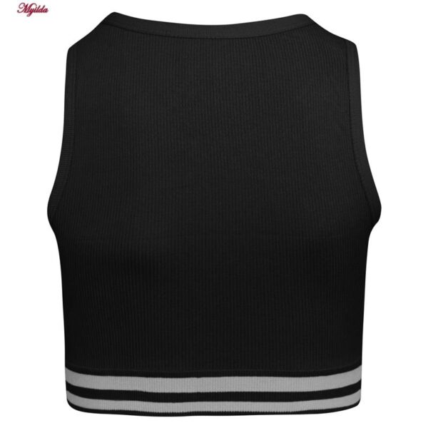 ست نیم تنه و شلوارک ورزشی زنانه ماییلدا مدل زیپ دار پشت چین دار کد 5243-8319 رنگ مشکی