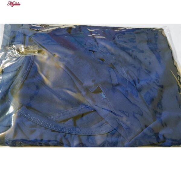 تاپ ورزشی زنانه مدل 5213-323P رنگ آبی به همراه هدبند