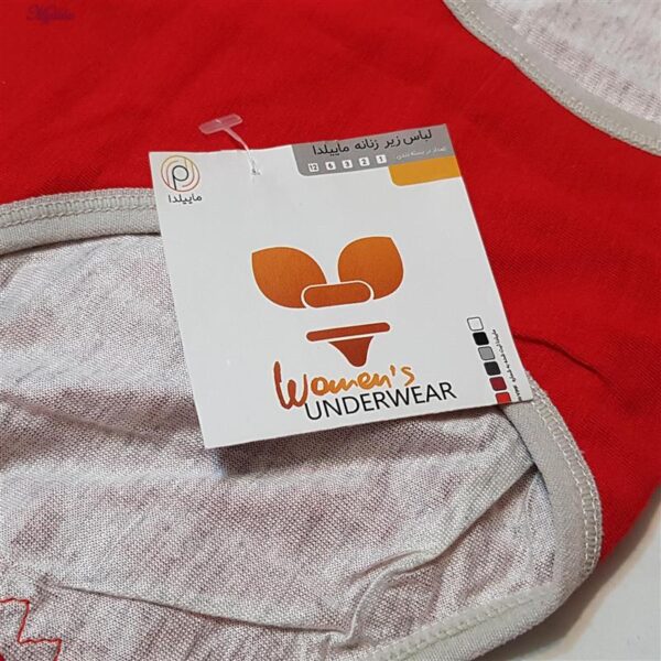 شورتکس زنانه ماییلدا مدل دولایه خرس و پاپیون کد 5257-1042 رنگ قرمز